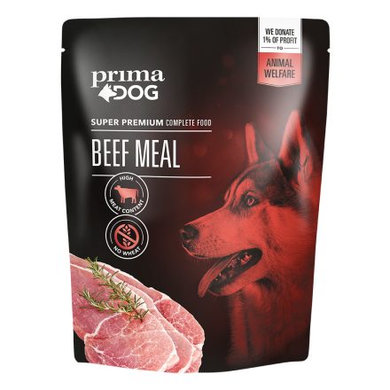 PrimaDog Beef Alutasakos nedves kutyatáp 260g