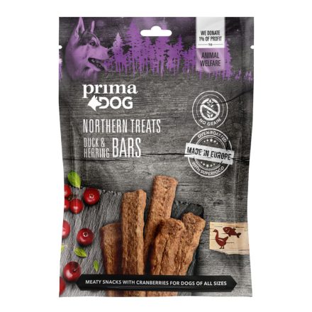 PrimaDog kutya jutalomfalat kacsa hering 80g