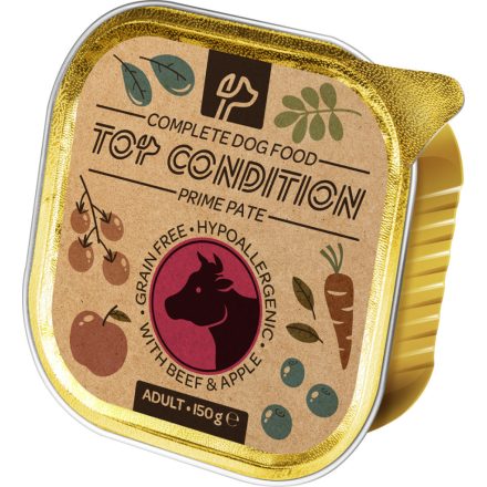 Top Condition alutálkás kutyaeledel marha-alma 150 g