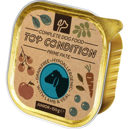 Top Condition alutálkás kutyaeledel junior bárány-borjú 150 g
