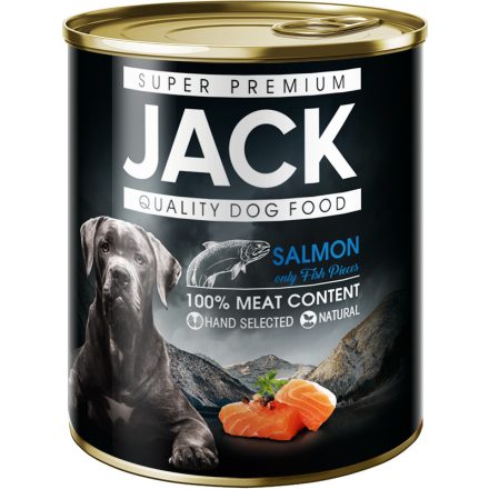 Jack konzerv 100% lazac 800 g kutya