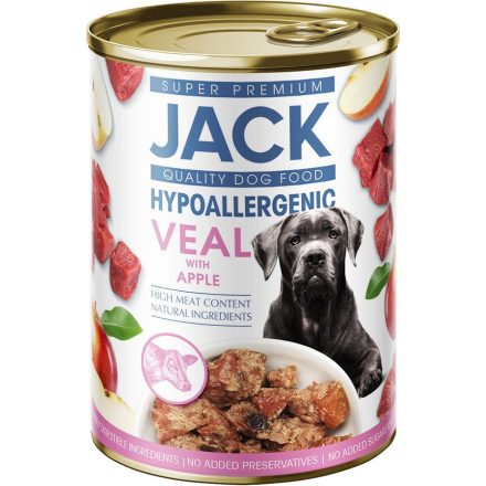 Jack hipoallergén pástétom konzerv 400g borjúhús almával