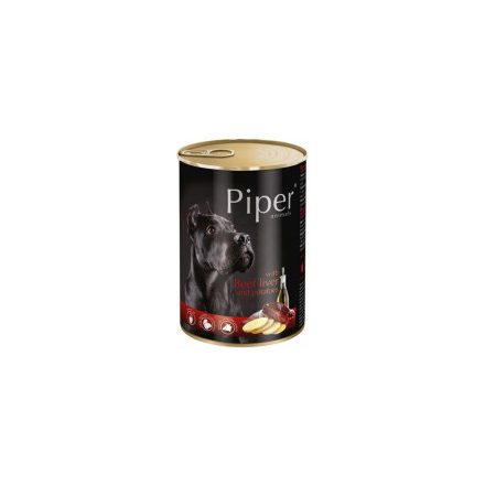 PIPER Kutya Adult 400g Konzerv Marha Máj Burgonya