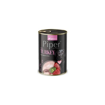 PIPER Kutya Adult 400g Konzerv Pulyka és brokkoli