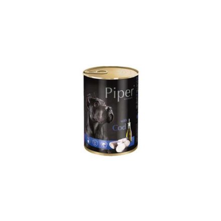 PIPER Kutya Adult 400g Konzerv Tőkehal