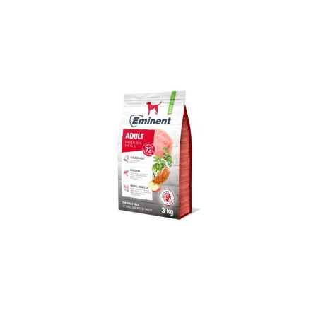 Eminent Kutya Adult 3kg Csirke Piros Prémium Száraztáp +Prebiotikum