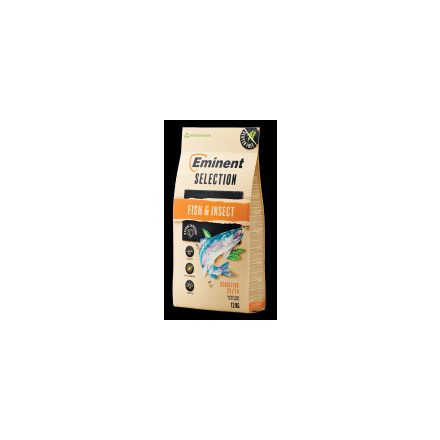 Eminent Kutya Select Sensi Fish&Insect 12kg 25/14 Grain Free, Hipoallergén, Gabonamentes, Gyógynövény-komplexummal