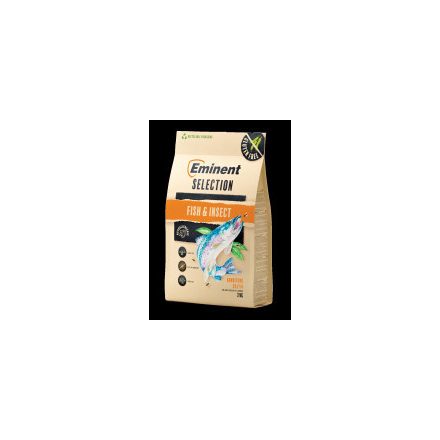 Eminent Kutya Select Sensi Fish&Insect 2kg 25/14 Grain Free, Hipoallergén, Gabonamentes, Gyógynövény-komplexummal
