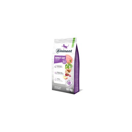 Eminent Macska Adult Csirke 10kg Lila Prémium Száraztáp +Prebiotikum