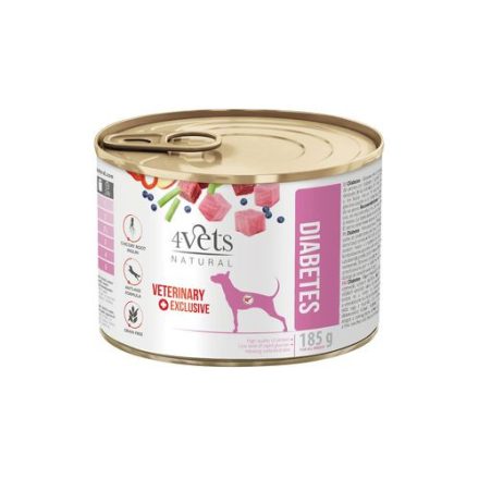 4Vets NATURAL VETERINARY EXCLUSIVE DIABETES 185g cukorbeteg kutyáknak