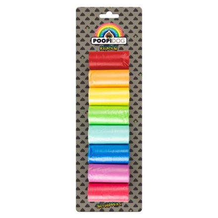 DUVO+ Szivárvány ürülékfelszedő zacskó 8db tekercs 15db zacskóval 32x19cm