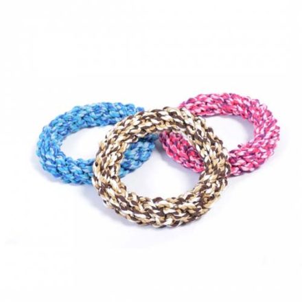  DUVO+ Fonott rágókötél karika MIX színekben 14cm 1db
