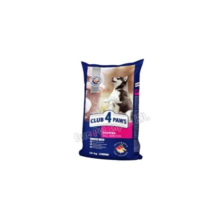 CLUB4PAWS Száraztáp PUPPY ALL 14KG CSIRKE