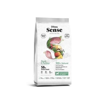 Dibaq Sense DOG GF LIGHT DUCK-TURKE 2kg KACSA-PULYKA 