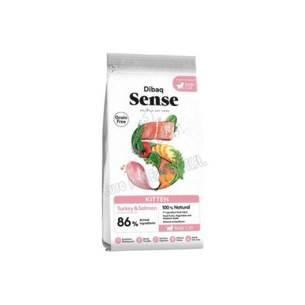 Dibaq Sense CAT Gabonamnetes Kölyök 1,5kg Pulyka-Lazac 